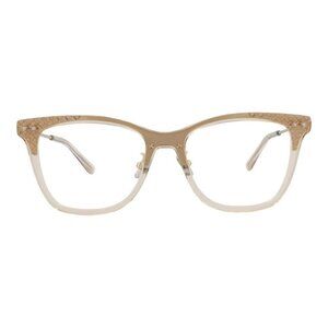 Bottega Veneta Womens Cat Eye Nude Gold Transparent Fashion Designer Eyewear